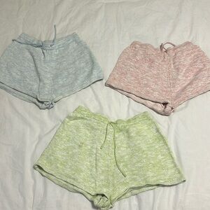 White fox mini shorts- size S- one for $15  3 for $30